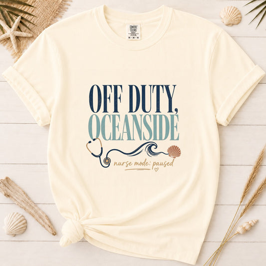 Off Duty Oceanside Coastal Nurse Graphic Tee