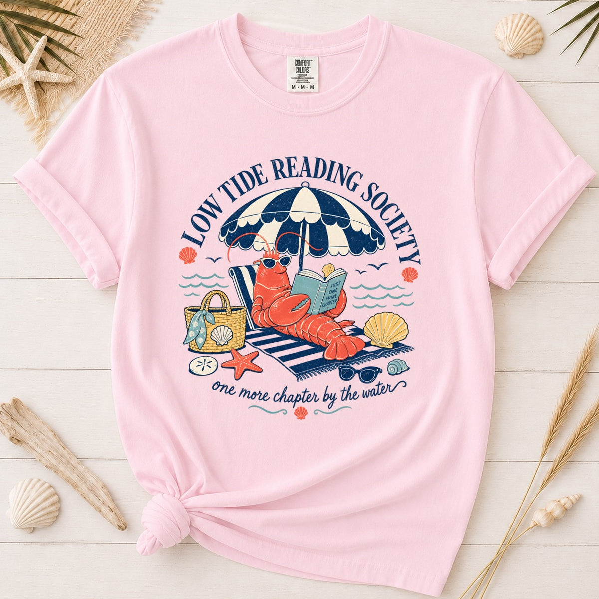 Low Tide Reading Society Graphic Tee for Book Lovers
