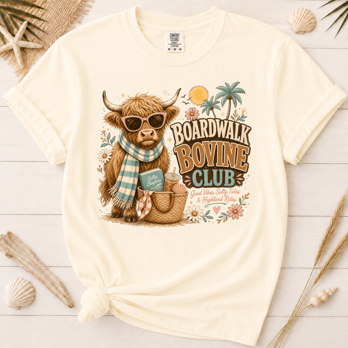 Boardwalk Bovine Club Graphic Tee