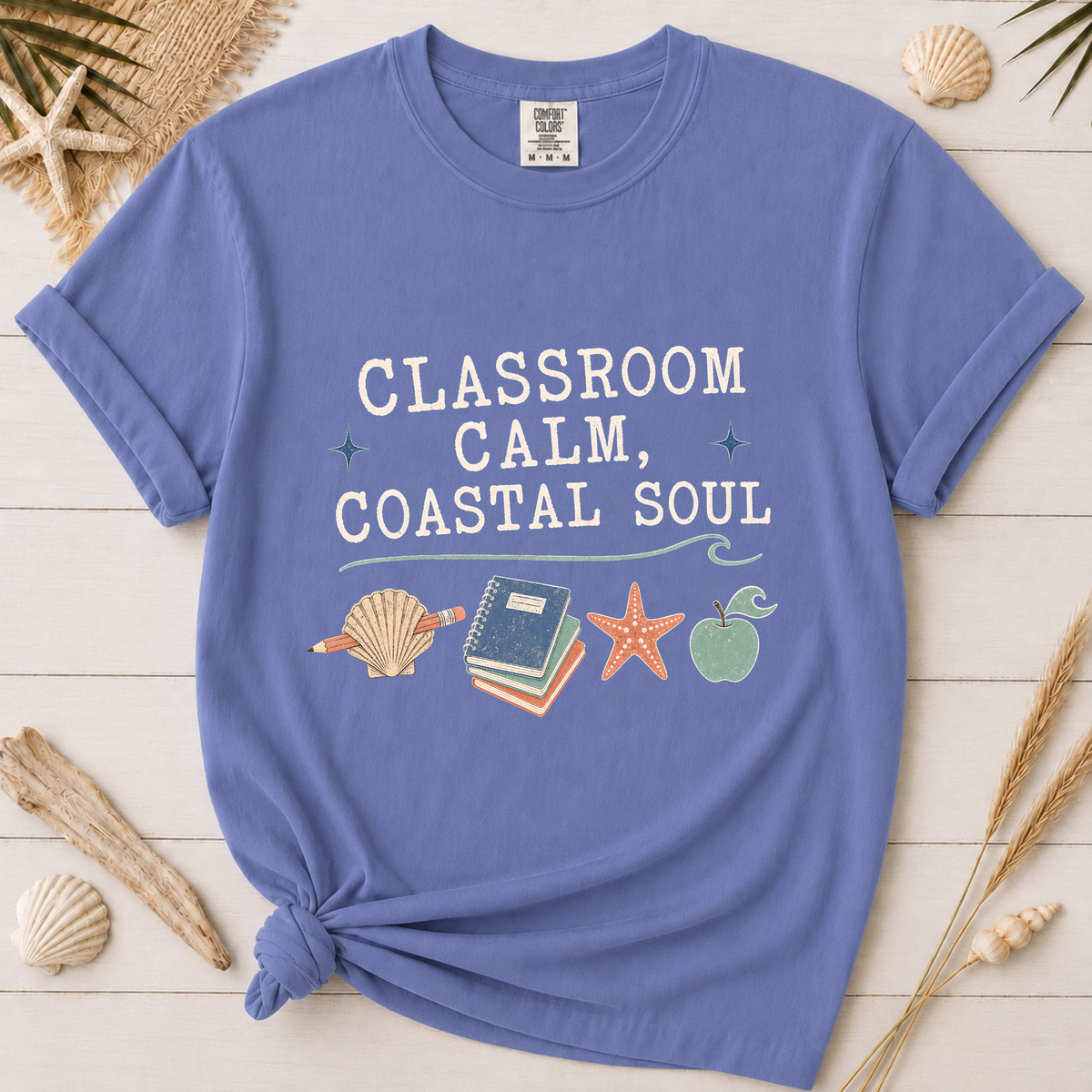 Minimal Coastal Soul Teacher Appreciation Graphic Tee