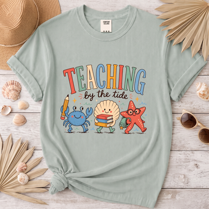 Teaching by the Tide Coastal Teacher Graphic Tee