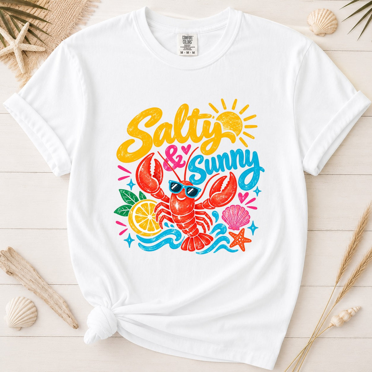 Salty & Sunny Lobster Graphic Tee