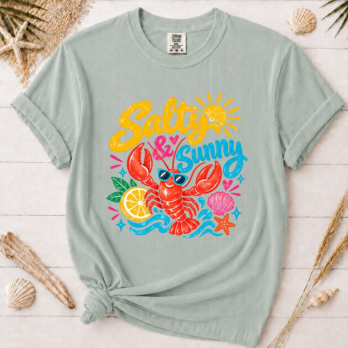 Salty & Sunny Lobster Graphic Tee