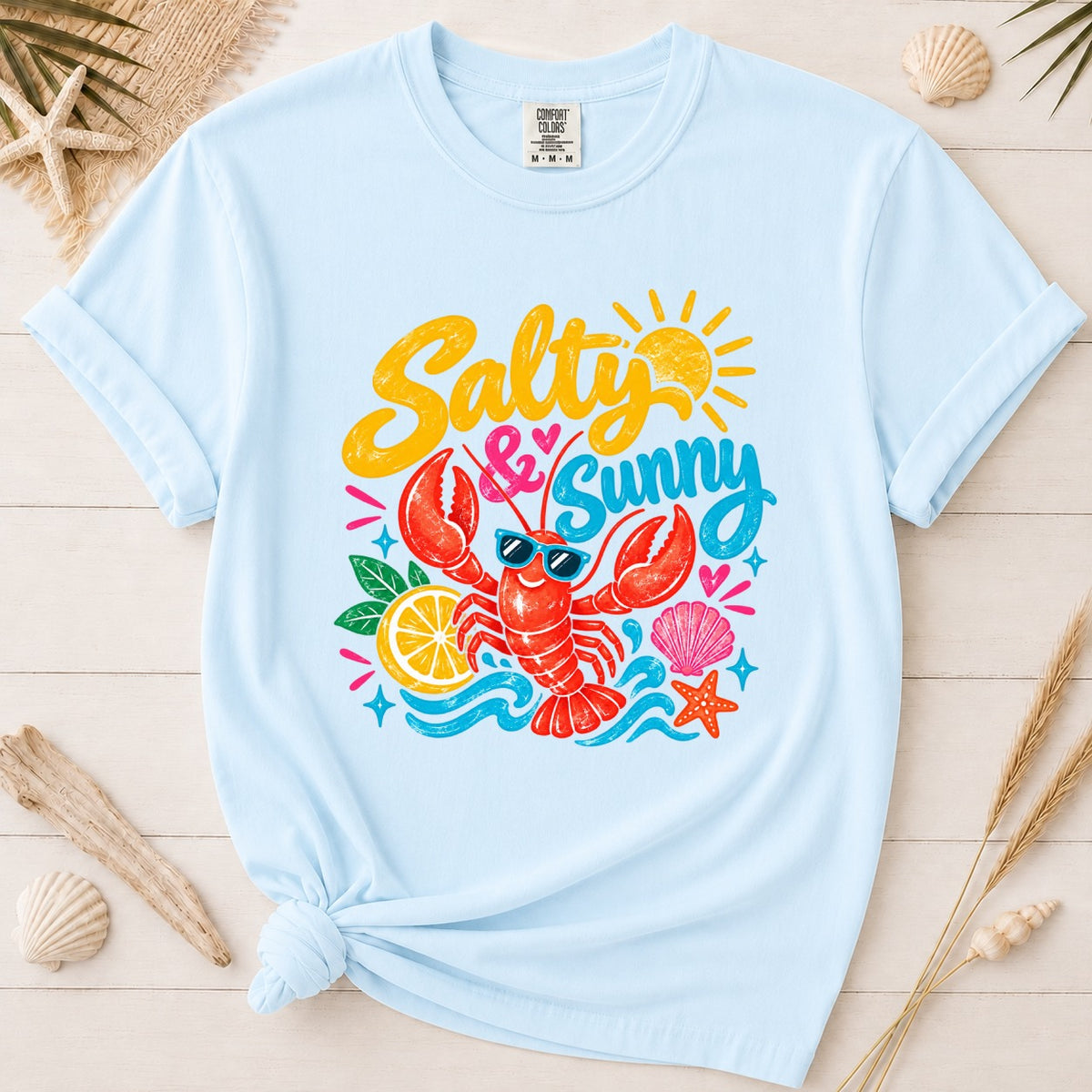 Salty & Sunny Lobster Graphic Tee