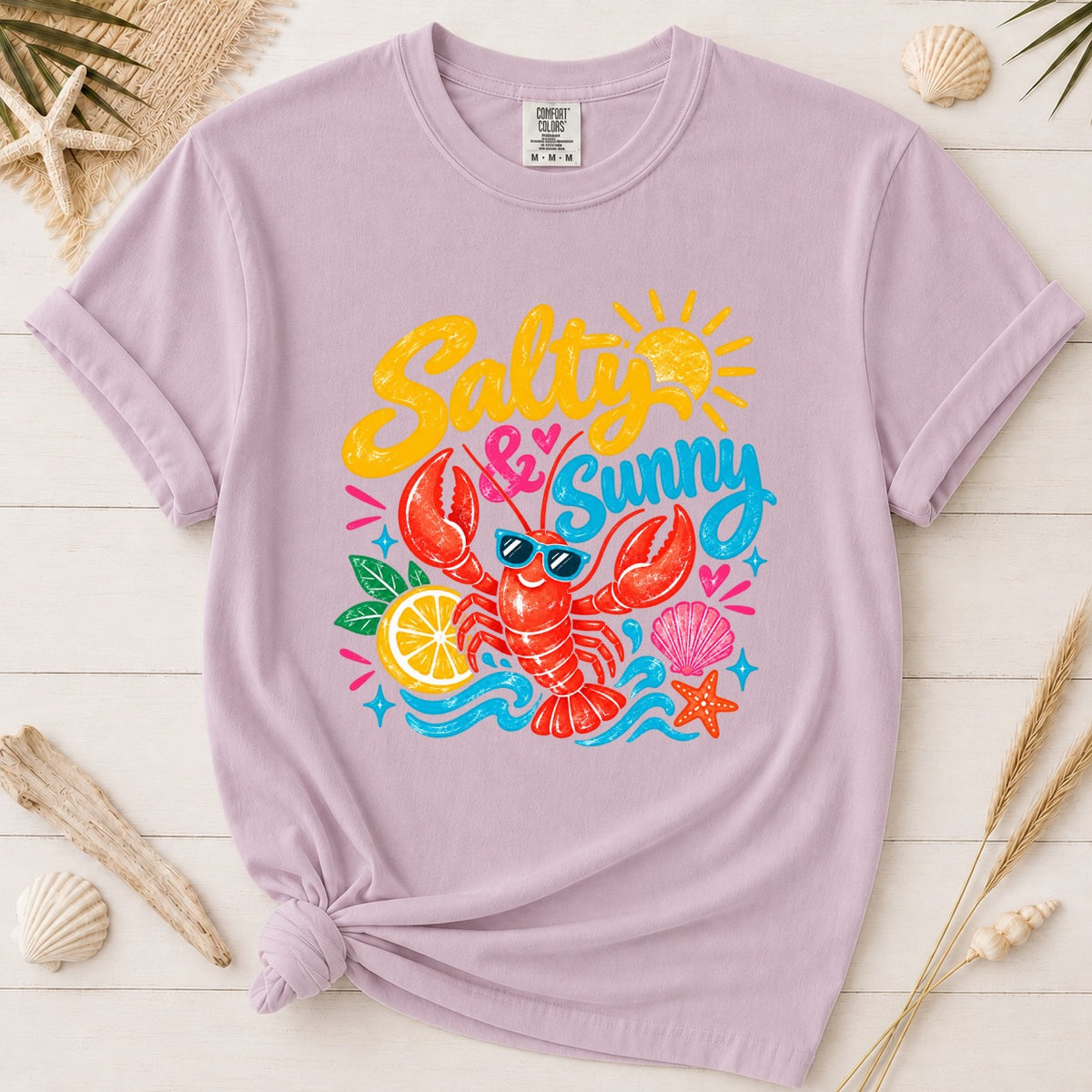 Salty & Sunny Lobster Graphic Tee