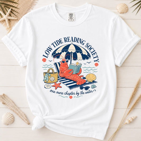 Low Tide Reading Society Graphic Tee for Book Lovers