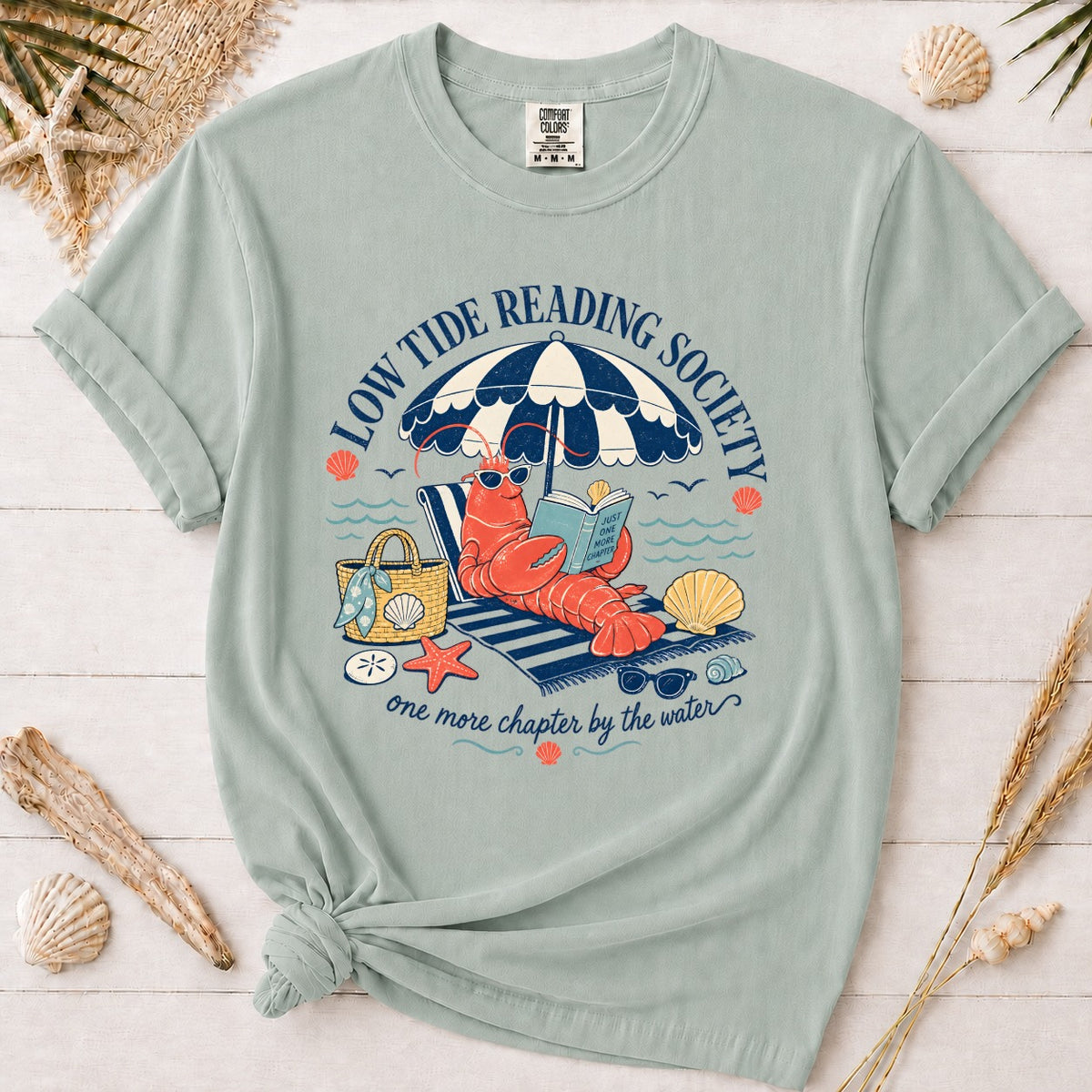 Low Tide Reading Society Graphic Tee for Book Lovers