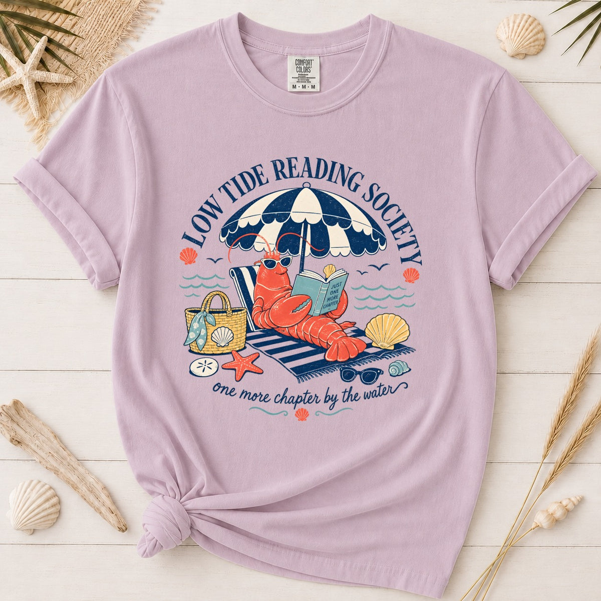 Low Tide Reading Society Graphic Tee for Book Lovers